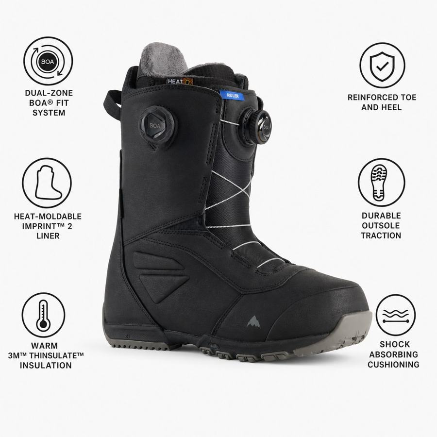 Burton Ruler BOA Black — Hiver 2027