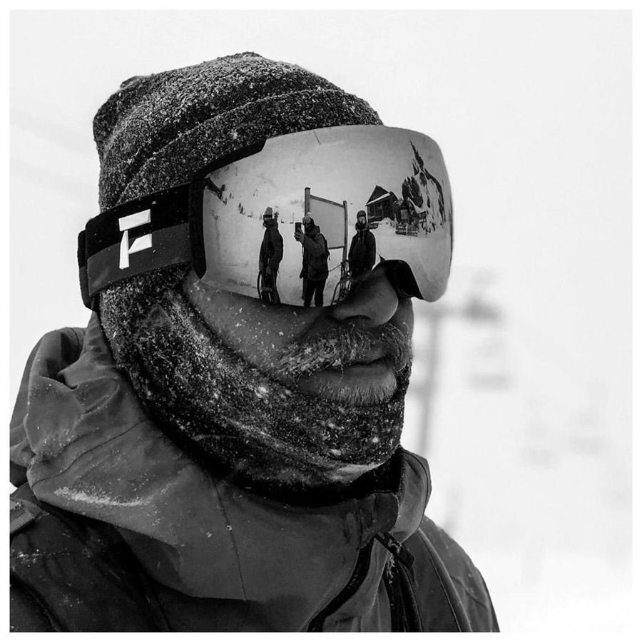Masque de Ski Flaxta Episode Black Gold Mirror Lens - Hiver 2026 — vue 3
